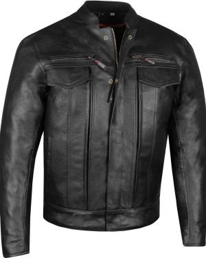 3XL Leather Motorcycle Jacket