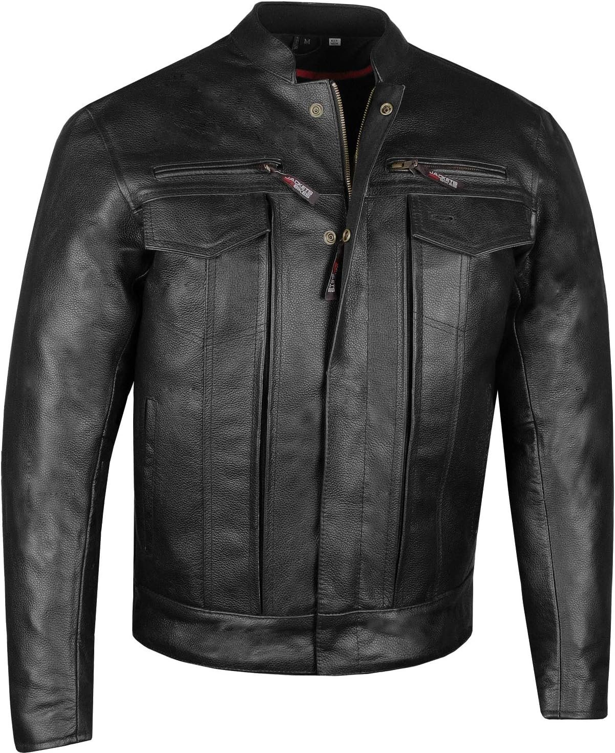 3XL Leather Motorcycle Jacket