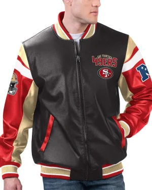 49ers Leather Varsity Jacket