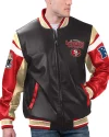 49ers Leather Varsity Jacket