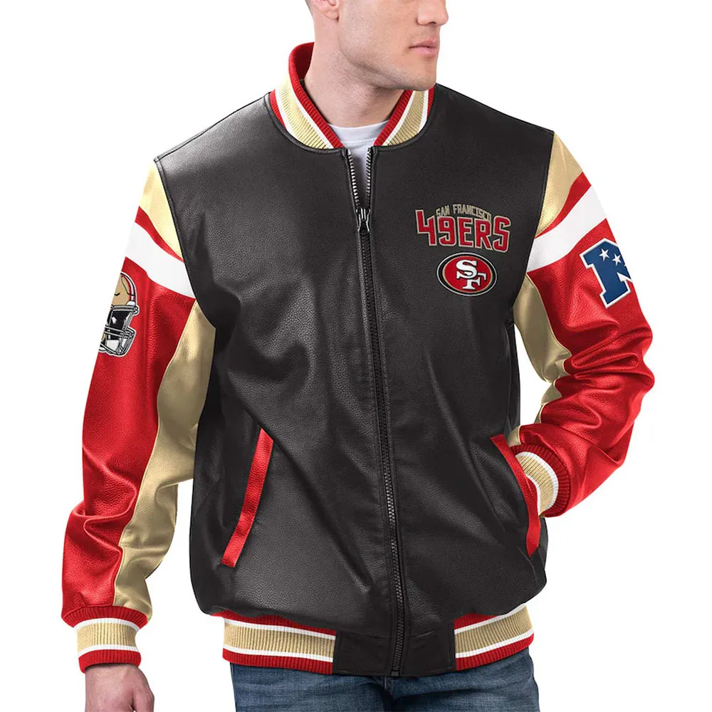 49ers Leather Varsity Jacket