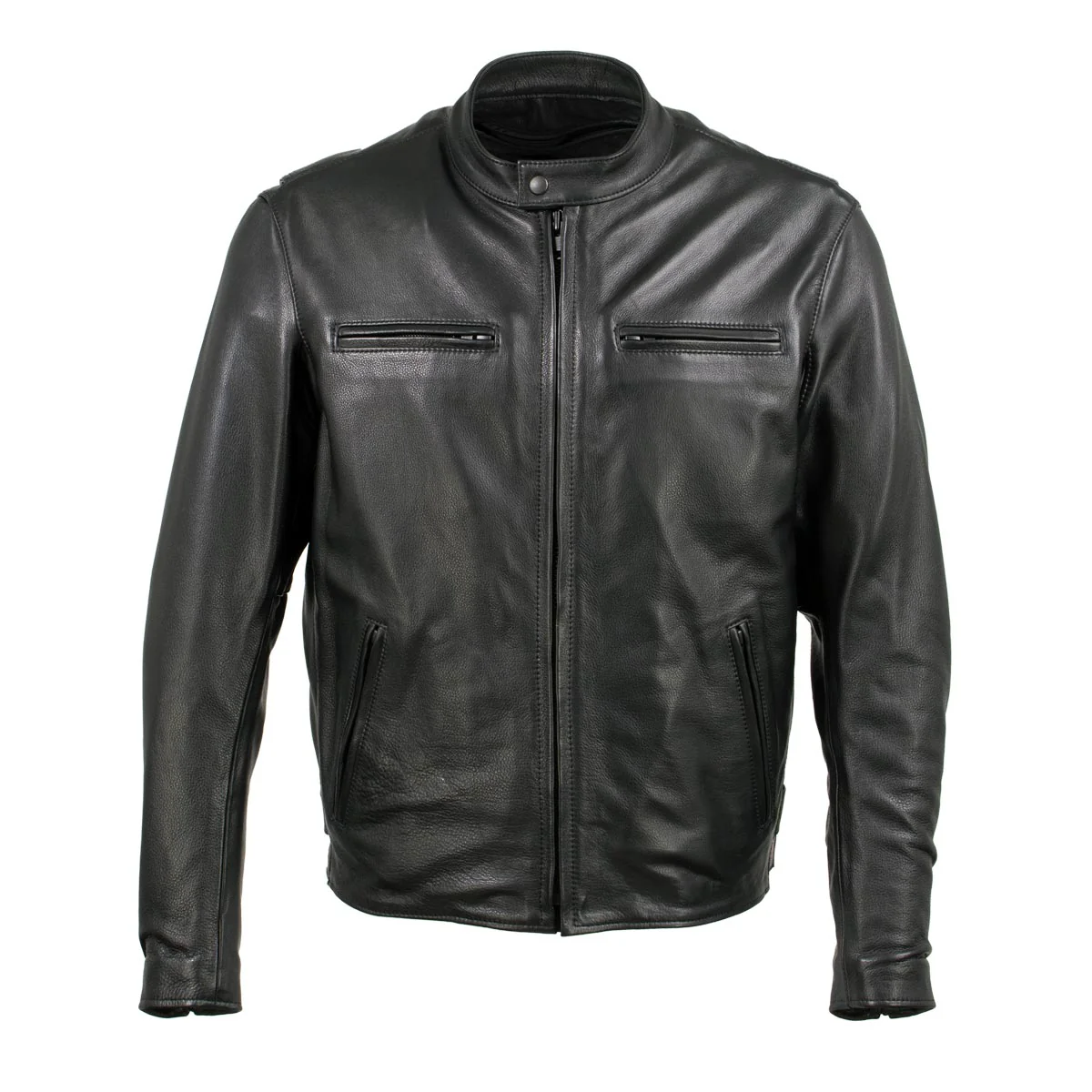 Xelement Men’s Skull Leather Armor Jacket